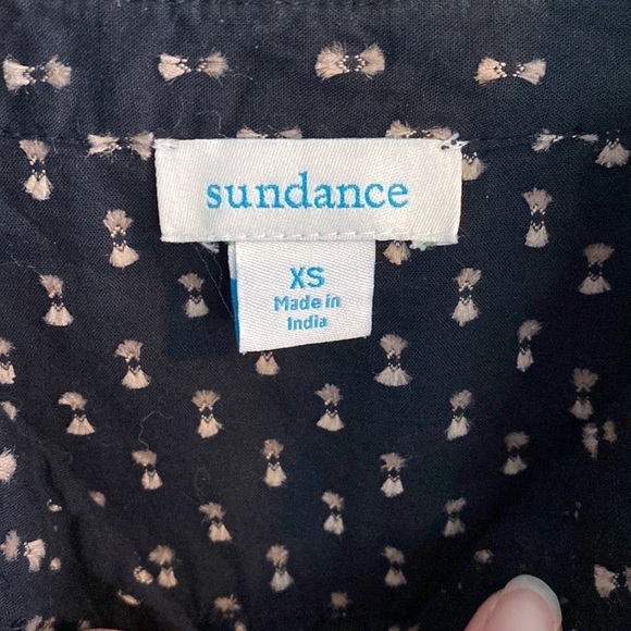 Sundance Phillipa Black Textured High Neck Top - Picture 9 of 12